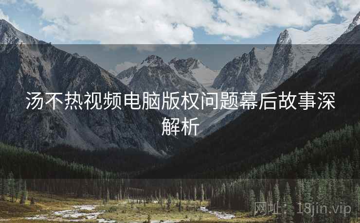 汤不热视频电脑版权问题幕后故事深解析