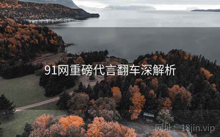 91网重磅代言翻车深解析