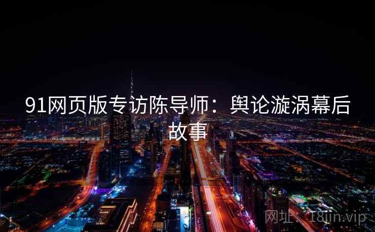 91网页版专访陈导师：舆论漩涡幕后故事
