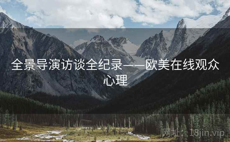 全景导演访谈全纪录——欧美在线观众心理